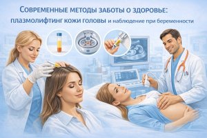 Современные методы заботы о здоровье: плазмолифтинг кожи головы и наблюдение при беременности