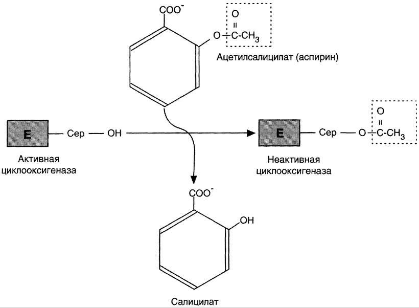 Жаропонижающее средство аспирин получают по следующей схеме